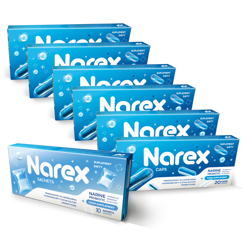 Probiotyk Narine • Narex • Zestaw miesięczny Plus