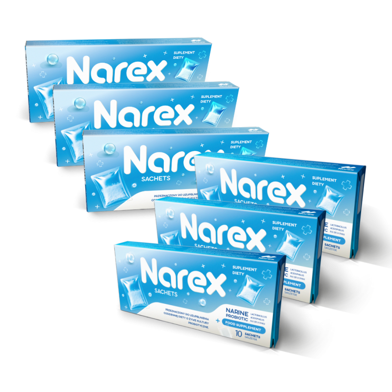 Narex Sachets, sześć sztuk