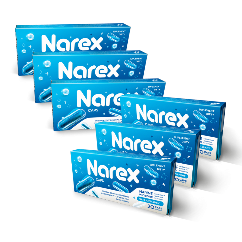 Narex Caps, sześć sztuk
