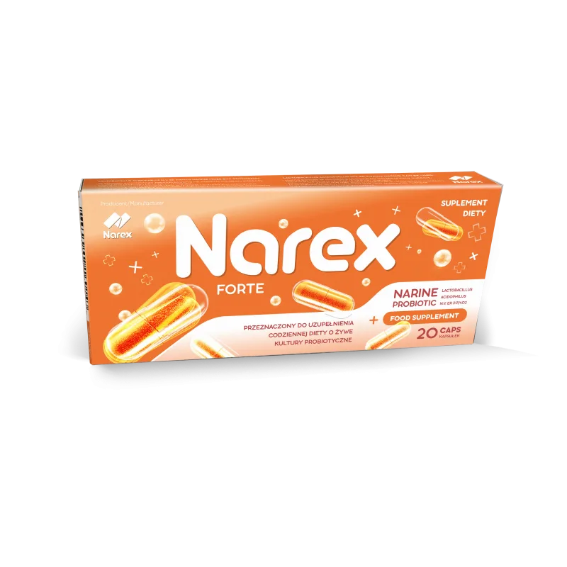 Probiotyk Narine • Narex Forte • 20 kapsułek - obrazek 2