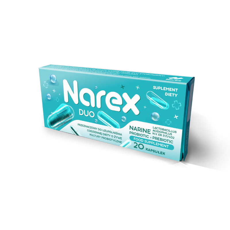 Probiotyk Narine • Narex Duo • 20 kapsułek