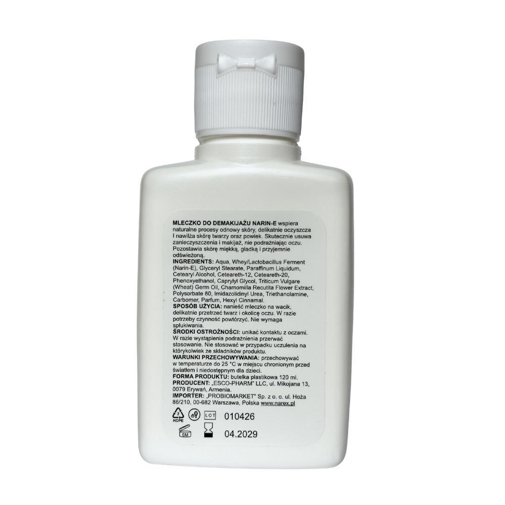 Narin-E Cleansing Milk z serwatką Narine • 120 ml - obrazek 3