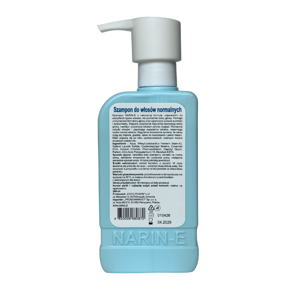 Narin-E Shampoo z serwatką Narine • 200 ml - obrazek 3